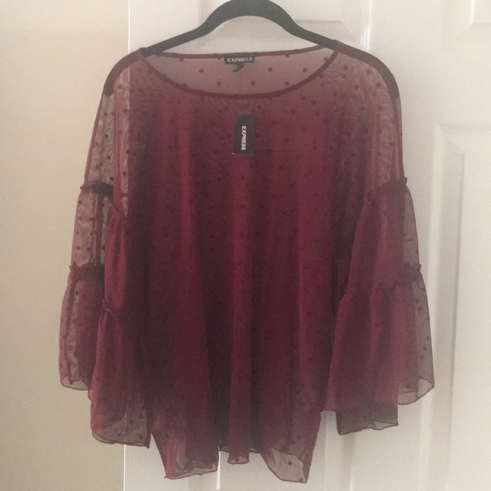 Express see-through blouse